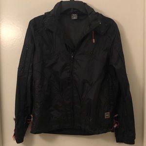 Oakley black windbreaker jacket with multiple pockets
